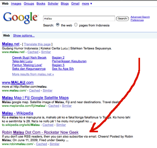 using google indonesia