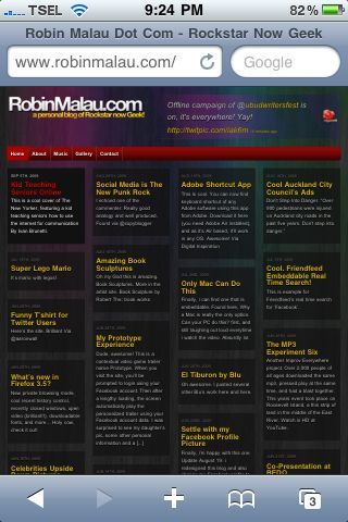 RobinMalau.com Mobile Reguler Version