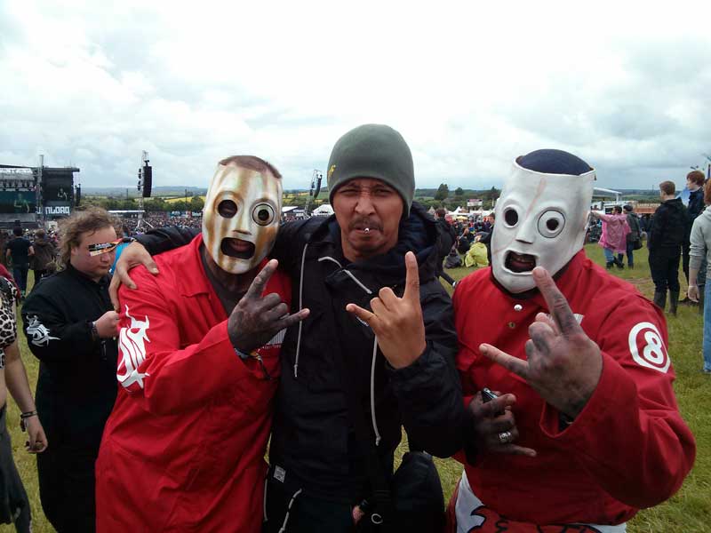 Vicky dan Fans Slipknot di Hari Pertama Download Festival 2013